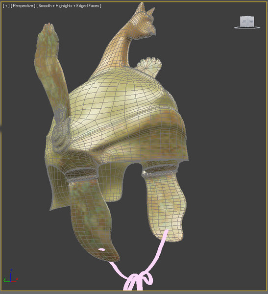 3d ancient greek helmet model - Greek Helmet 350-300 B.C. by Poliovale